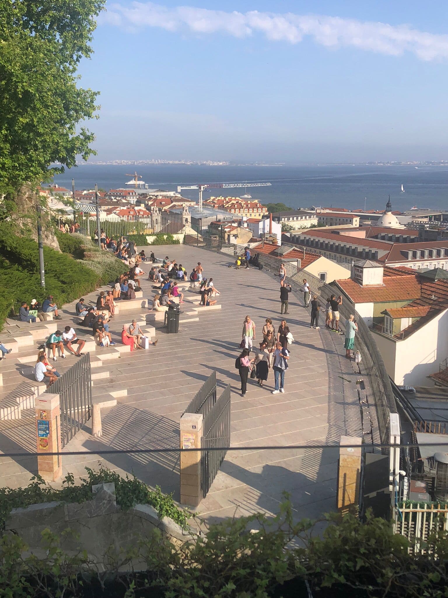 View over the Tagus river and Lisbon rooftops